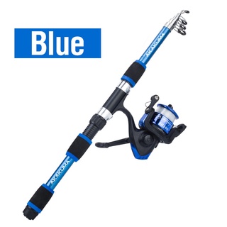 Joran Batang Pancing, 1 set Fishing Rod, Reels Combo