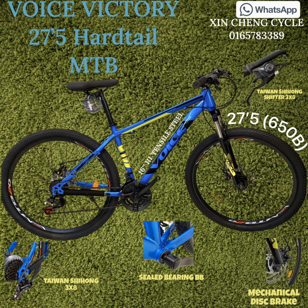 VOICE VICTORY 27.5inch HARDTAIL MTB 650B mountain bike Shopee Malaysia