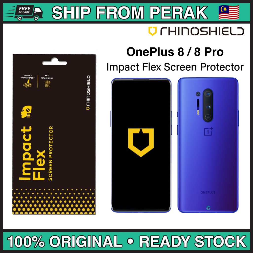 OnePlus 8 / 8 Pro RhinoShield Impact Flex Screen Protector | Shopee ...
