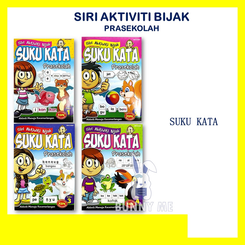 Siri Aktiviti Bijak Suku Kata Prasekolah Mind To Mind Shopee Malaysia