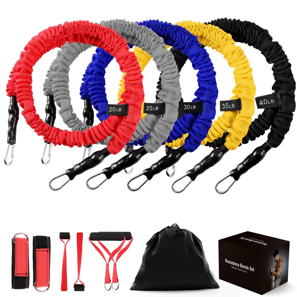 Resistance Bands Set, Upgraded Resistance Tubes with AntiSnap Heavy