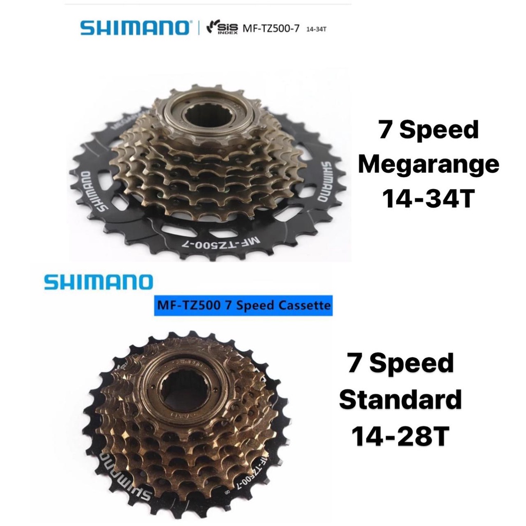 7 speed shimano hot sale gears