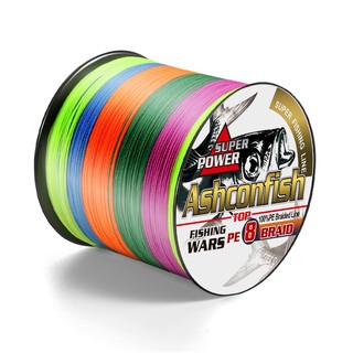 Ashconfish 300M 8 Strands Dyneema Braided Fishing Line 6-60LB PE