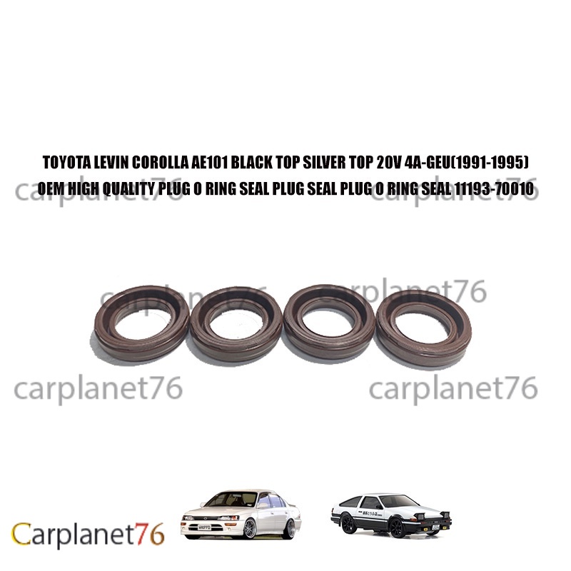 TOYOTA LEVIN COROLLA AE101 BLACK TOP SILVER TOP 20V 4AGEU PLUG O RING