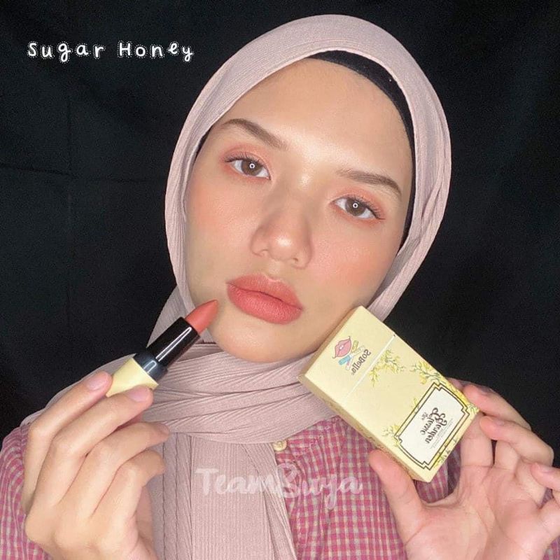 ORIGINAL HQ LIPSTICK SOBELLA JUST BLOOM SWEET PETAL LA ROSSA SUGAR