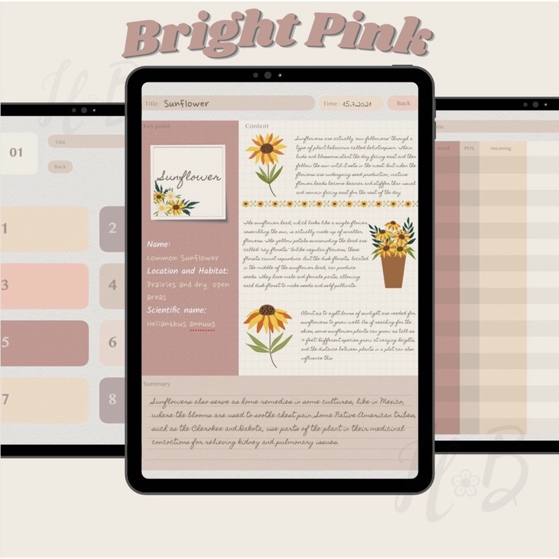 GoodNotes / Notability HoneyBunnyOfficial Digital Notebook Template ...