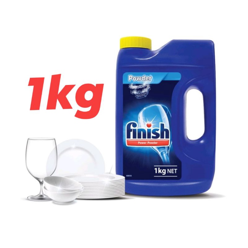 Finish Dishwasher Cleaning Lemon Powder (1kg) / finish dishwasher powder Shopee Malaysia