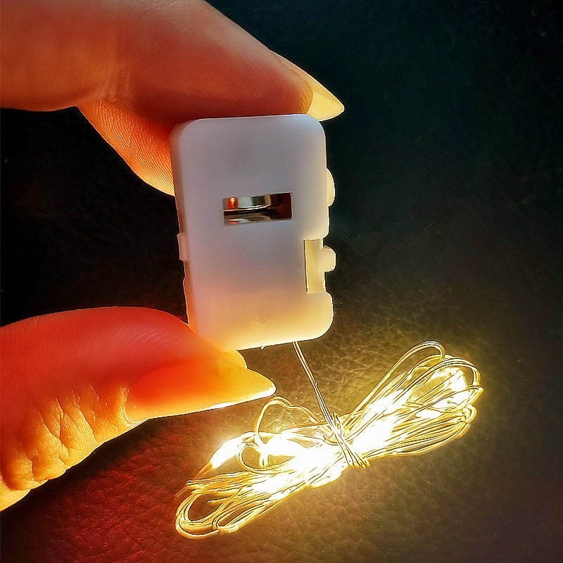 Hiasan Lampu Wayar Tembaga LED 1M (dgn bateri)1M LED Copper Wire Light ...