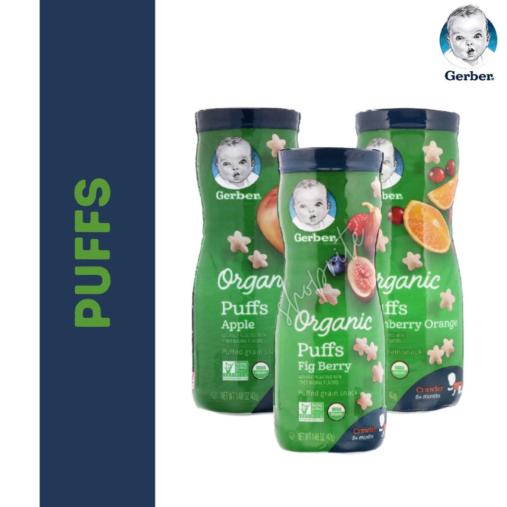 Gerber Organic Puffs for 8+ Months Old (3 Flavours) Shopee Malaysia