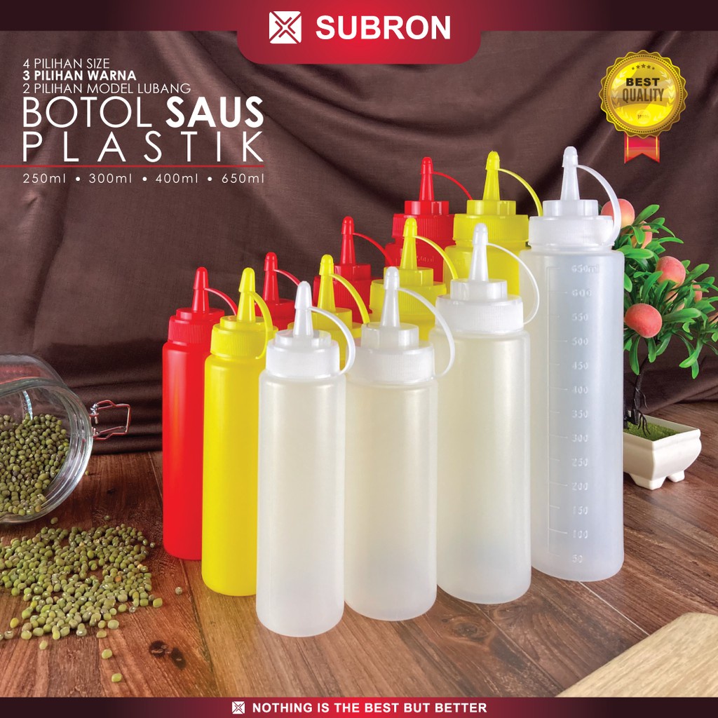 Subron Sauce Bottle 1 Hole Tomato Soy Sauce Sambal Mayonnaise Seasoning ...