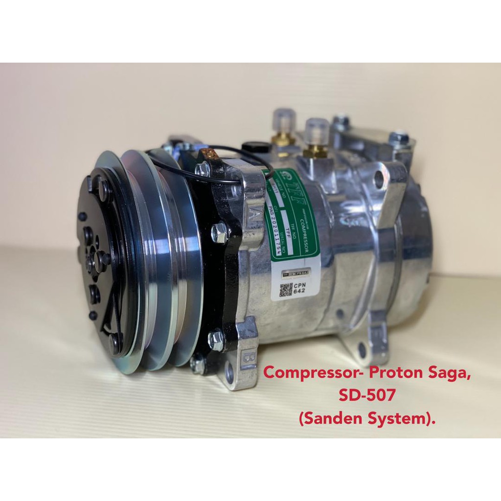 TOMODACHI Car Aircond Compressor SANDEN Proton Saga SD 507 | Compressor ...