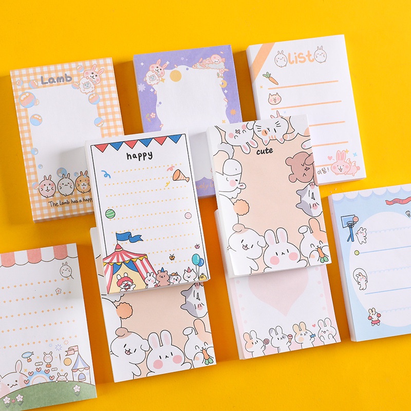 Cute note paper of 80 sheets with many cute designs TooYoo TY0012 ...