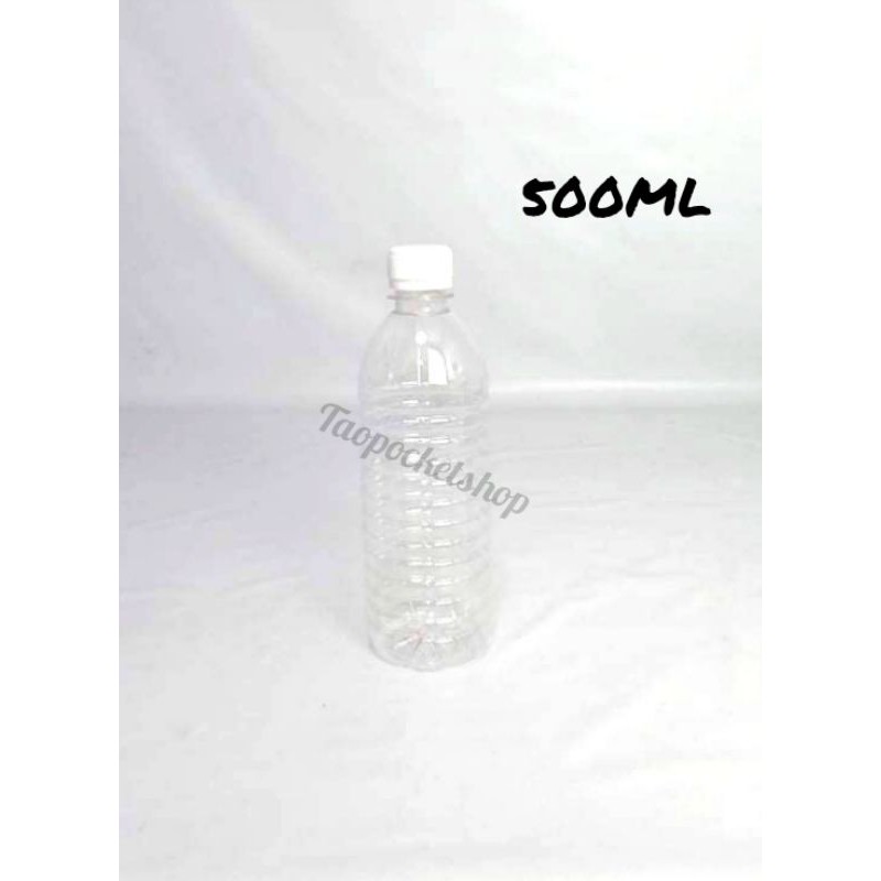 [48pcs/ctn] 500ml Botol Plastik/PET Plastic Mineral Water Empty Bottle ...