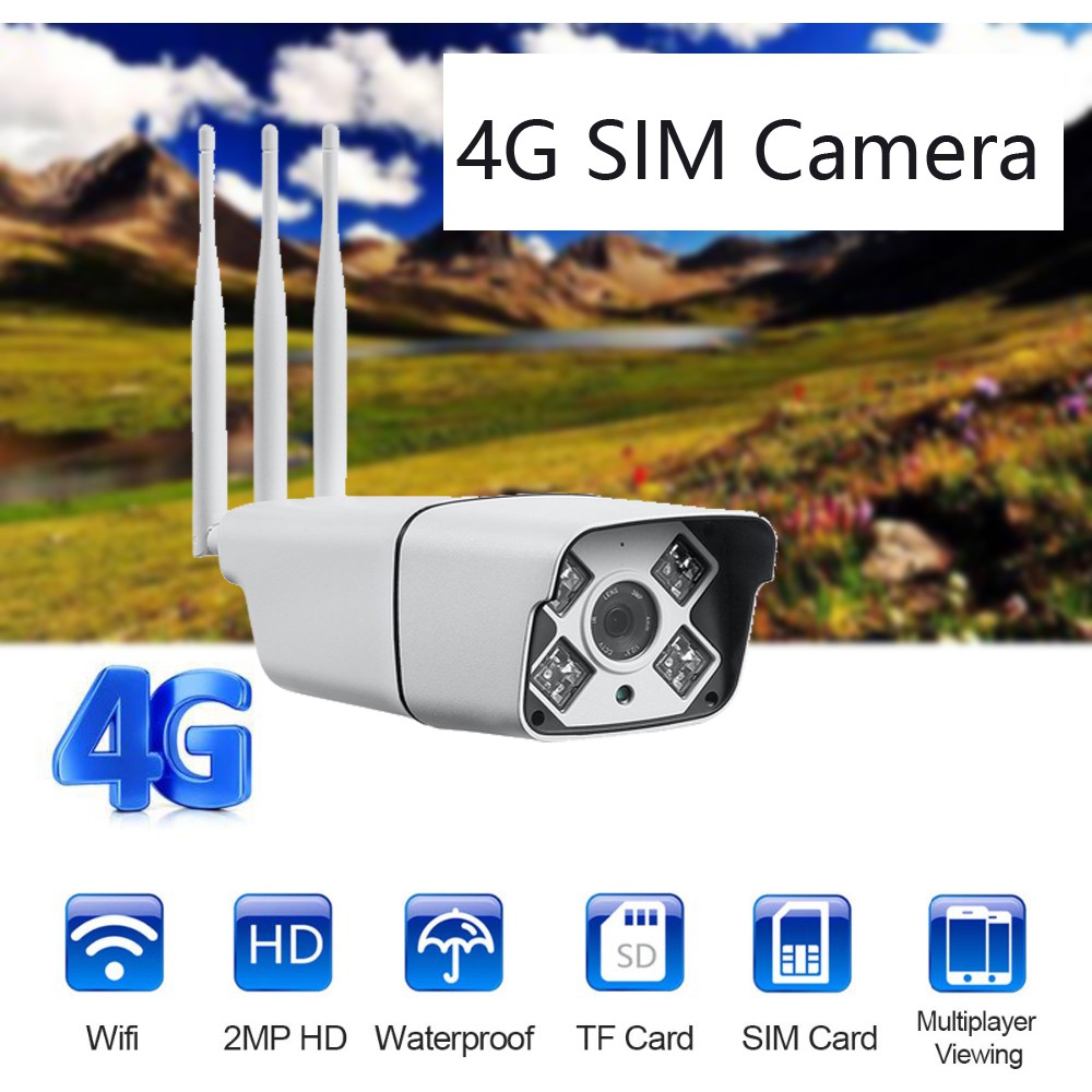 Outdoor cctv camera hot sale with sim card