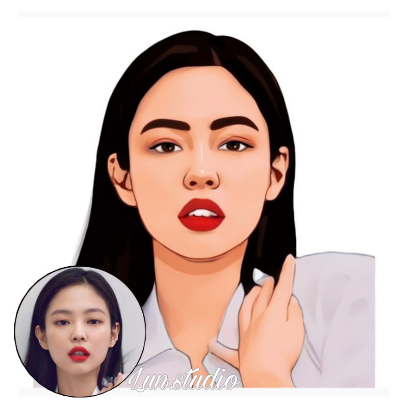 Digital illustration DP Potrait Photo @𝐋𝐔𝐍.𝐒𝐭𝐮𝐝𝐢𝐨 | Shopee Malaysia