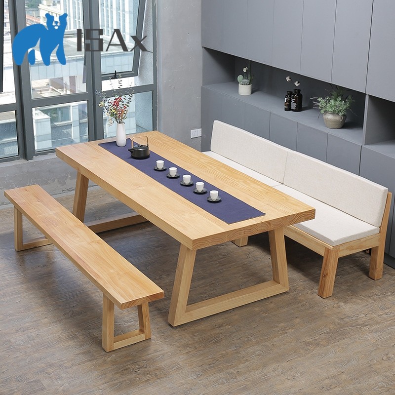 ISAX_Nordic solid wood dining table modern minimalist household small ...