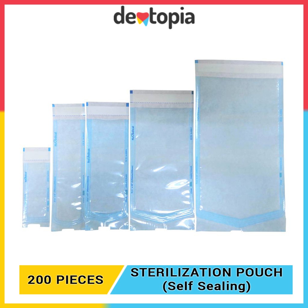 [Ready Stock] Dentopia Sterilization Pouch 200pcs Autoclavable