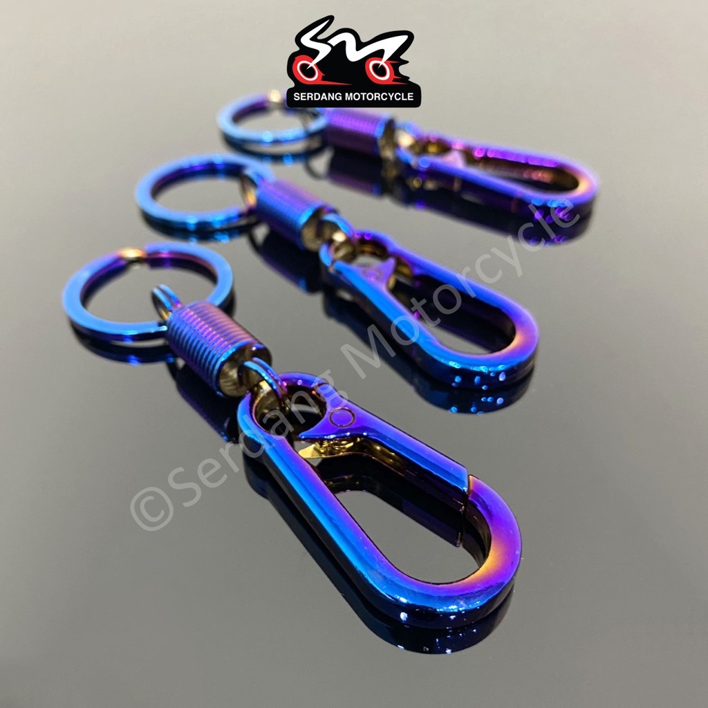 Titanium Keychain Carabiner Hook Key Chain Cangkuk Rantai Kunci 锁匙扣 钥匙圈 ...