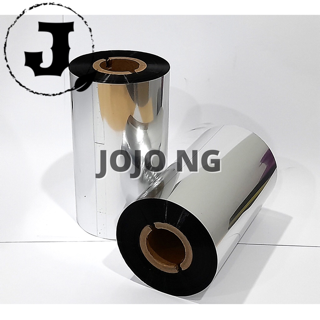 (JOJO) 110MM X 300M WAX RIBBON FOR BARCODE PRINTER (FACE OUT) (FO) (INK ...