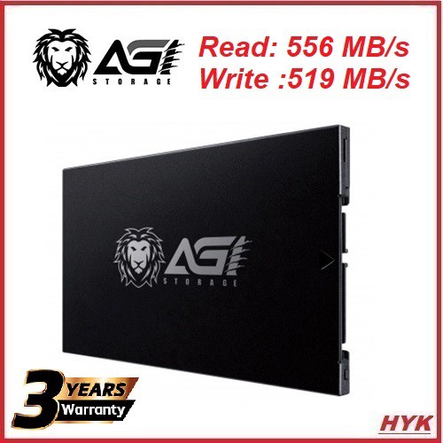 AGI TLC/QLC SSD 2.5inch SATA III 256GB/512GB/1TB/2TB Hard Disk Drive /M ...