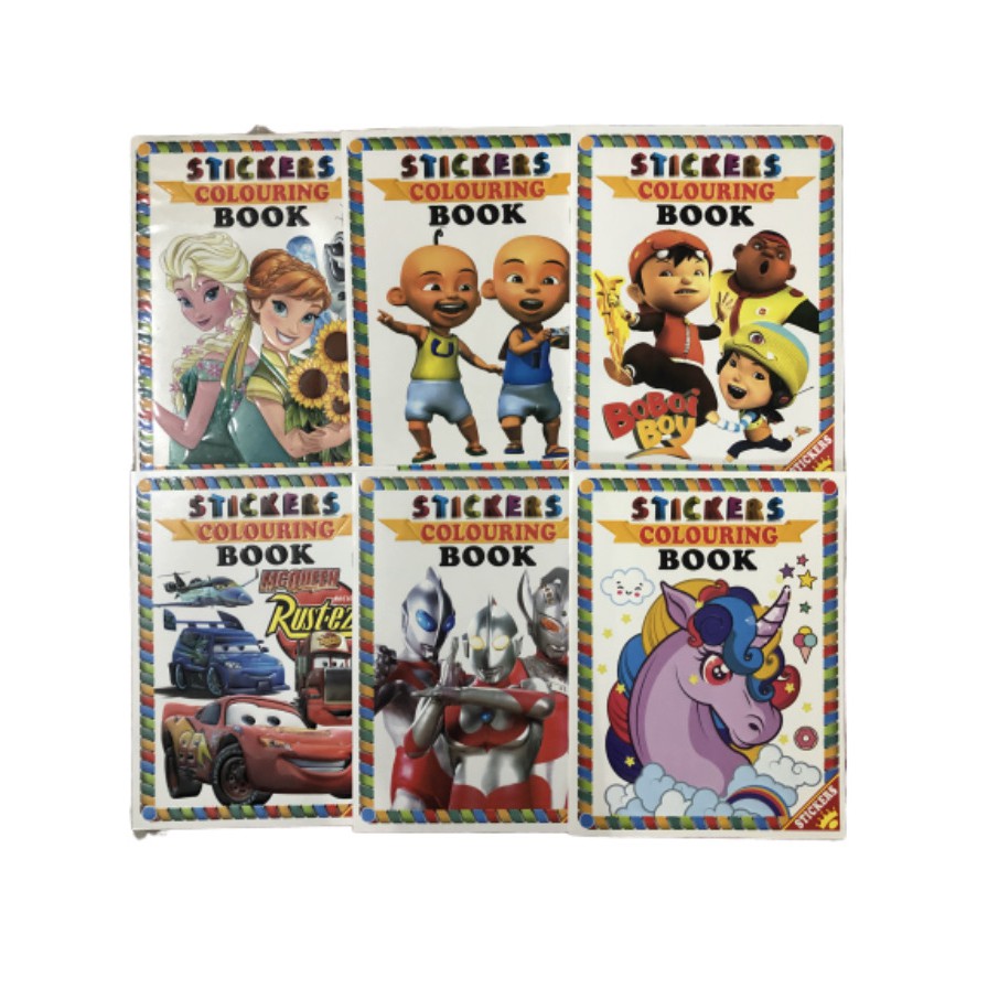 TM Pocket Colouring Book with Stickers main image 0