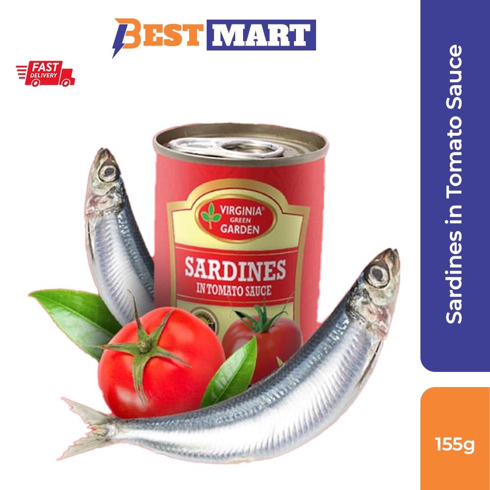 Virginia Green Garden Sardines In Tomato Sauce (155 g) Shopee Malaysia