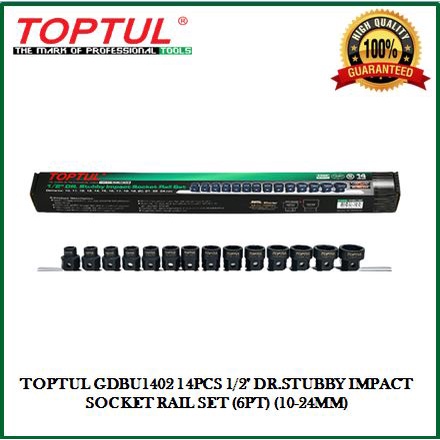 US PRO Deep Impact Socket Set 16PC 1/2"" Drive In EVA Foam 6PT 10 32mm 3836 57480066 - Foto 14