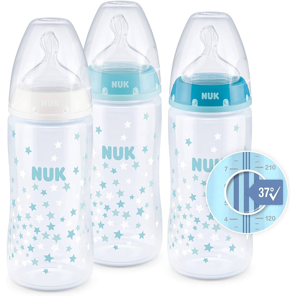 Botol Susu NUK [With Temperature Control] NUK Feeding Bottle 5oz & 10oz ...