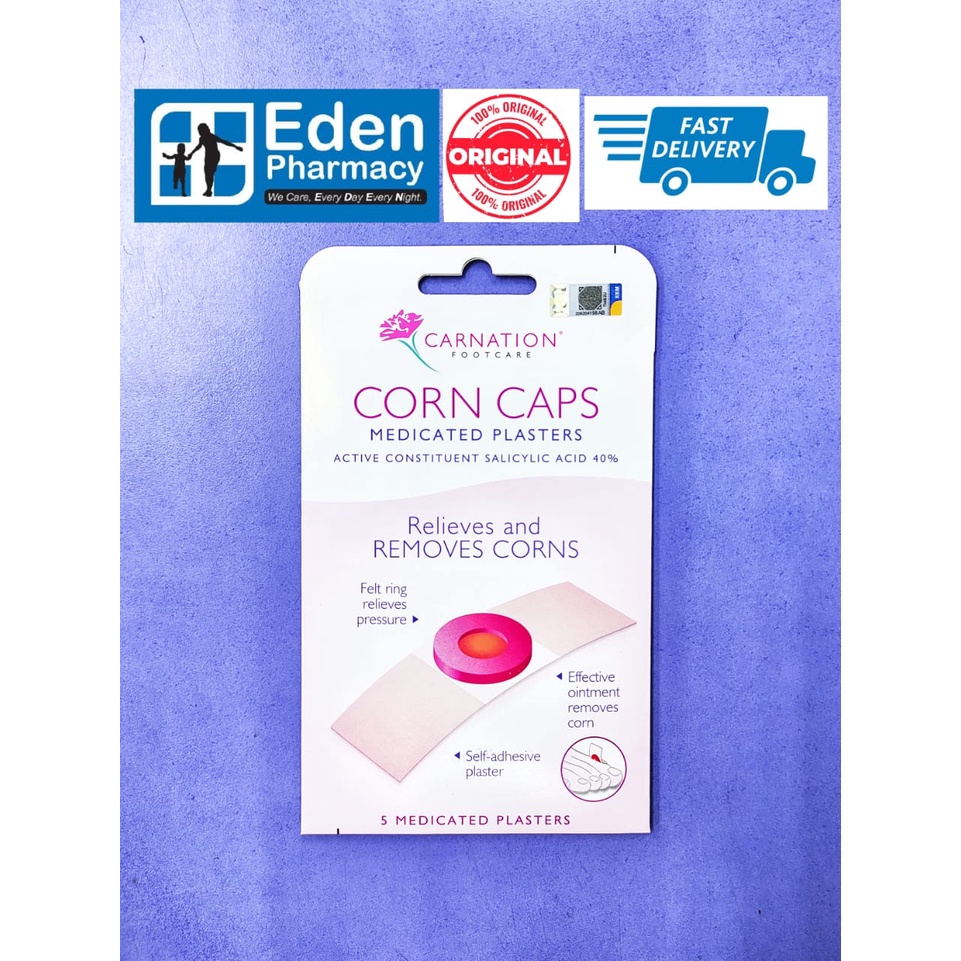 Carnation Footcare Corn Cap Medicated Plasters ( relieves & remove