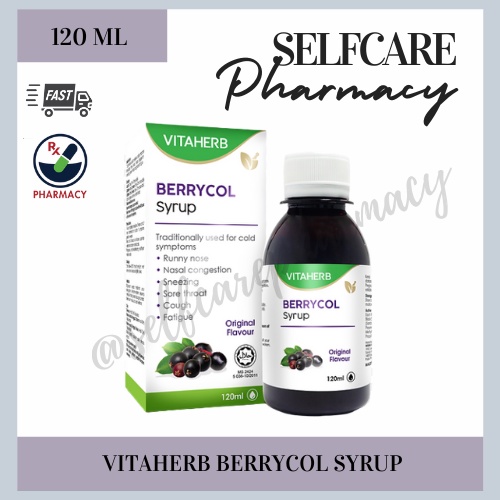 (120ML) VITAHERB BERRYCOL SYRUP IVY LEAF PLUS BLACK ELDERBERRY 120ML ...