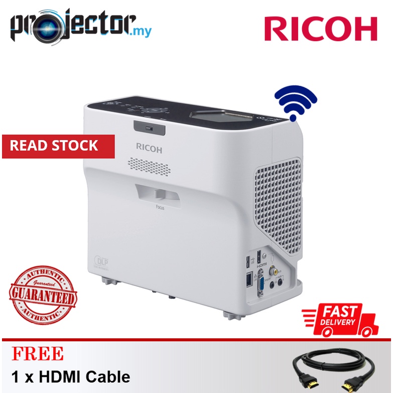 Ricoh PJ WX4152N WXGA 3500 Lumens Ultra Short Throw Wireless Projector  Shopee Malaysia