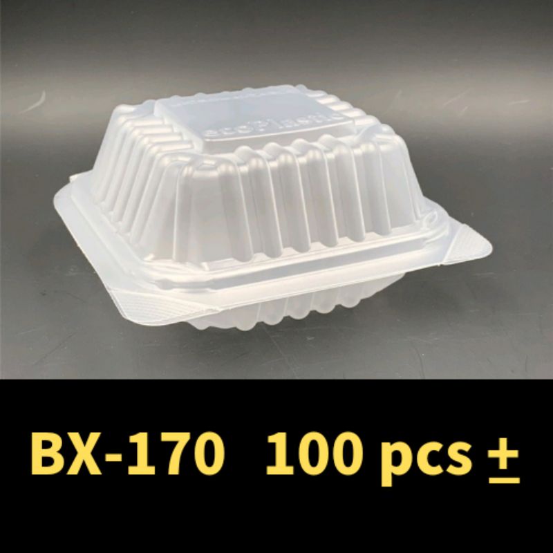 BENXON BX-170 PP Burger Box [ 100pcs± ] Disposable Plastic Food Box ...