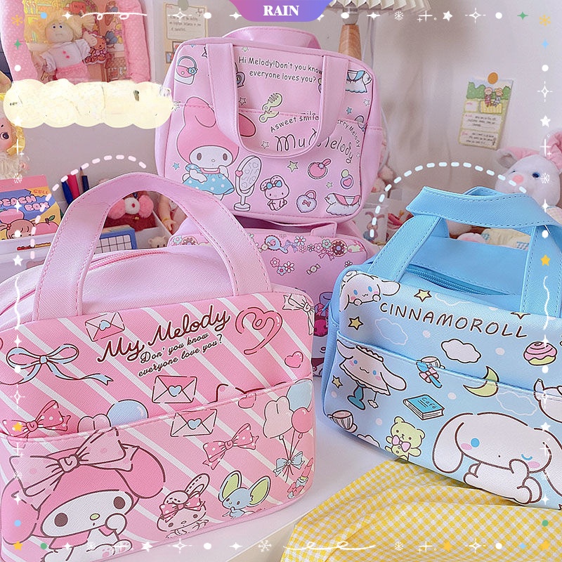 Kawaii Sanrio Cinnamoroll Kuromi My Melody Handbag Cartoon Student ...