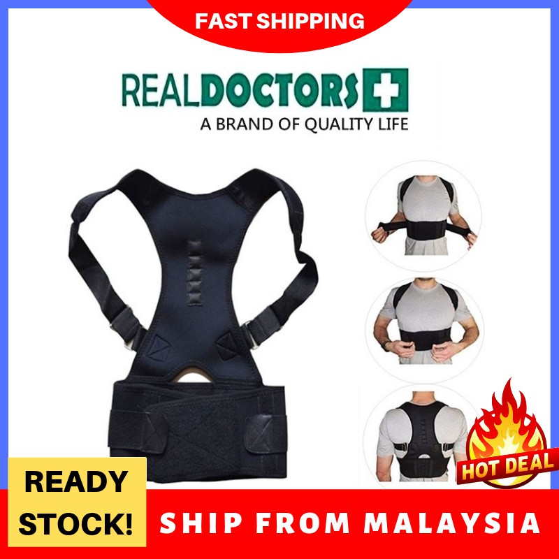 Real Doctors Posture Support Brace Reduce Back Pain Correction
