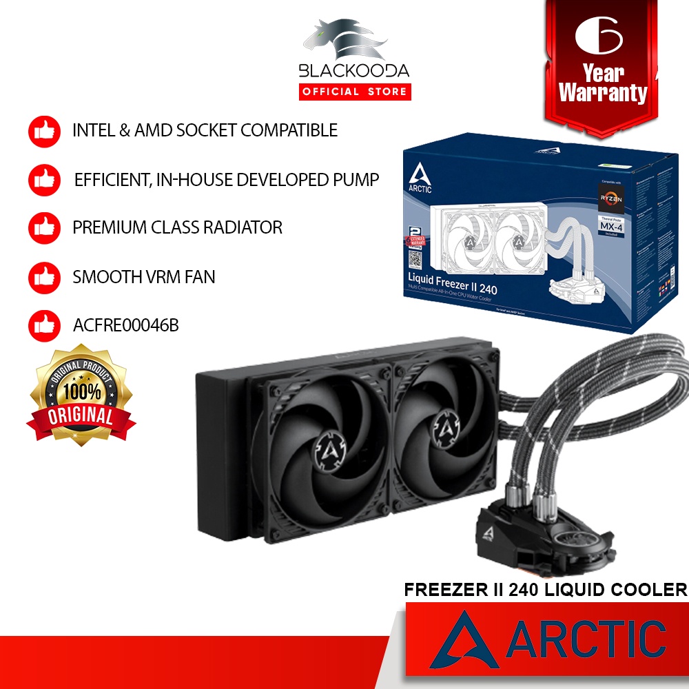 Arctic Liquid Freezer II 360 AIO 360mm CPU Liquid Cooler with PWM Pump and  VRM Fan Cooler - Arctic 