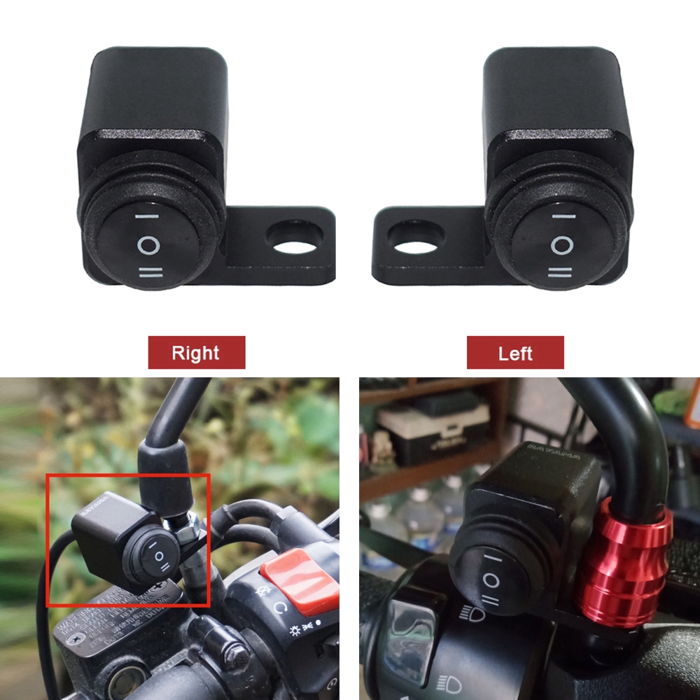 12V Motorcycle Switches ON OFF ON for Headlight Horn Start Kill Switch ...