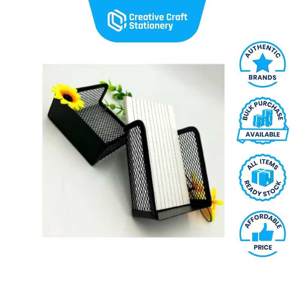 H8010 Mesh Wire Office Memo Paper Holder Black Office School