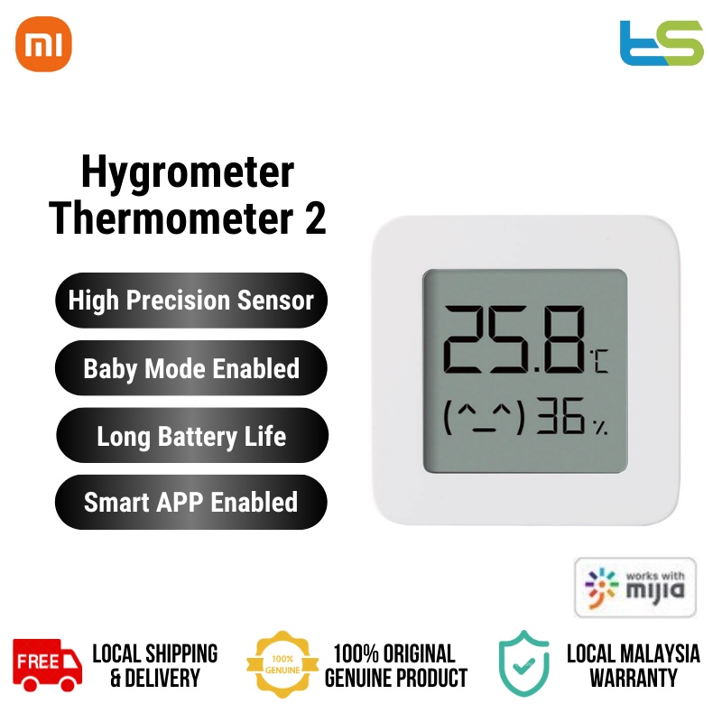 Xiaomi Mijia Bluetooth Thermo-Hygrometer 2 Thermometer With Mijia App ...