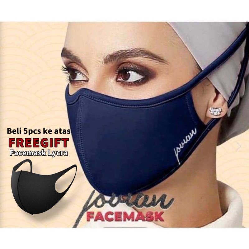 face mask jovian plain tanpa diamond(plain) Shopee Malaysia
