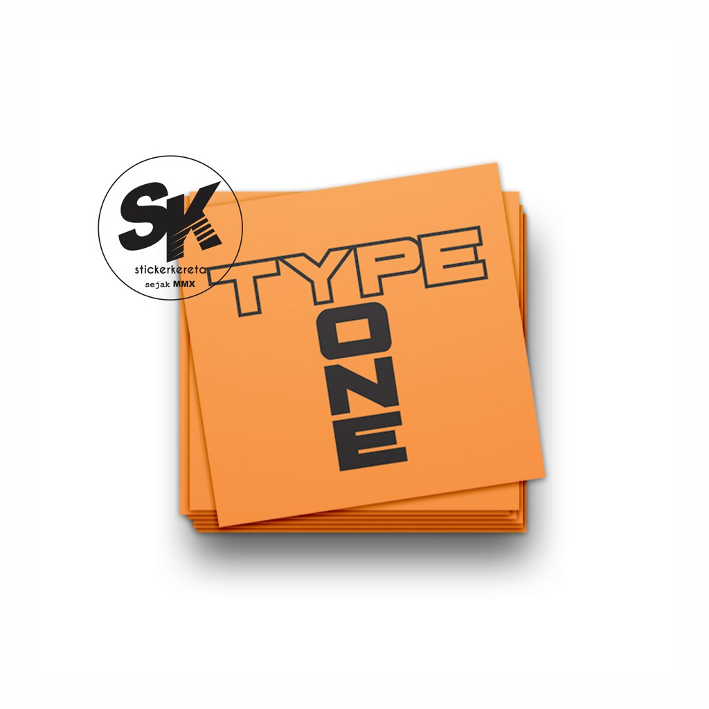 Sticker Kereta Type One Cutting Sticker | Shopee Malaysia