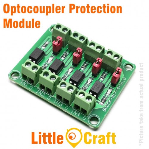 4 Channel Optocoupler Isolated Protection Module | Shopee Malaysia