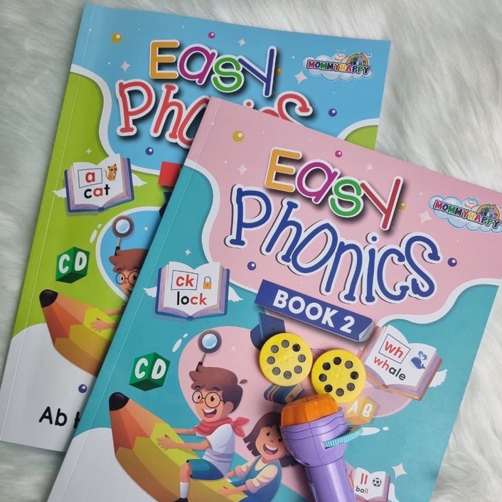 [READY STOCK] MH Easy phonics english book 1 & 2 bahan bantu