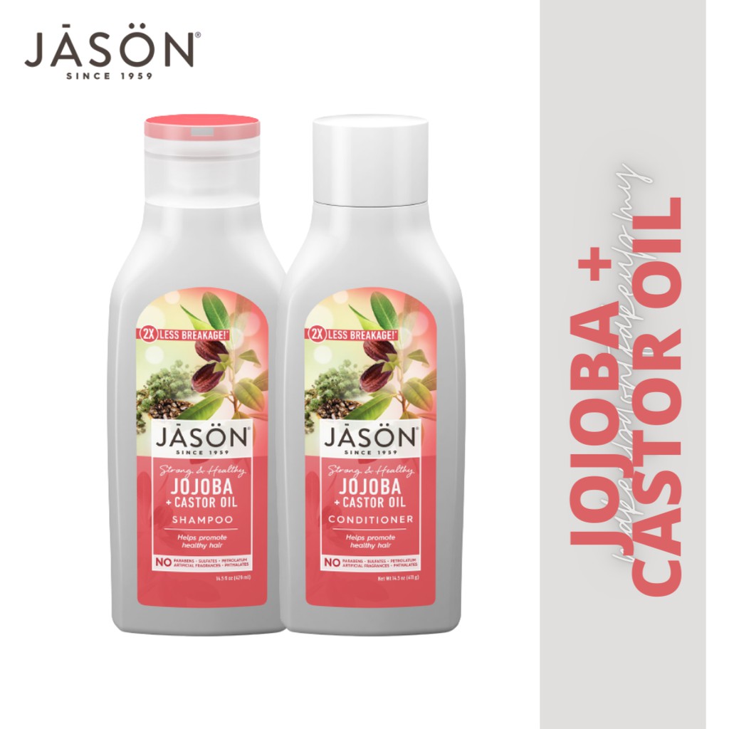 Jason Natural Strong & Healthy Jojoba + Castor Oil Shampoo
