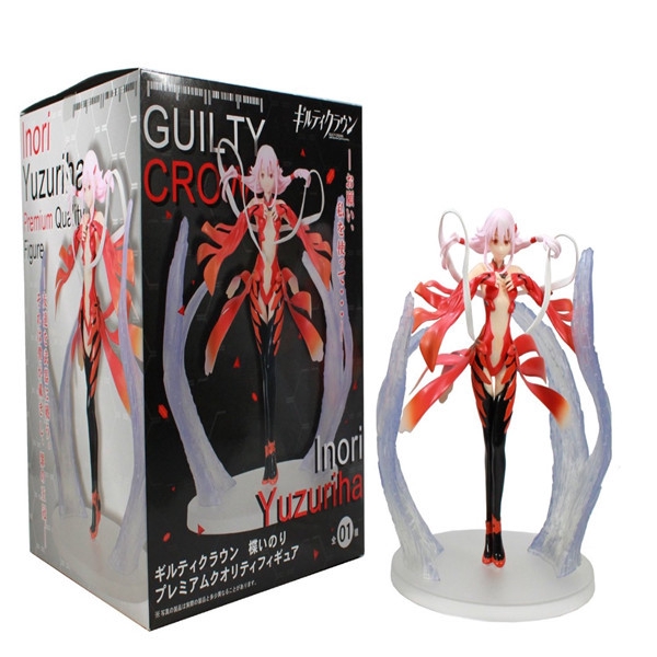 Guilty Crown Yuzuriha Inori Japonês Sexy Anime Figura, Menina PVC