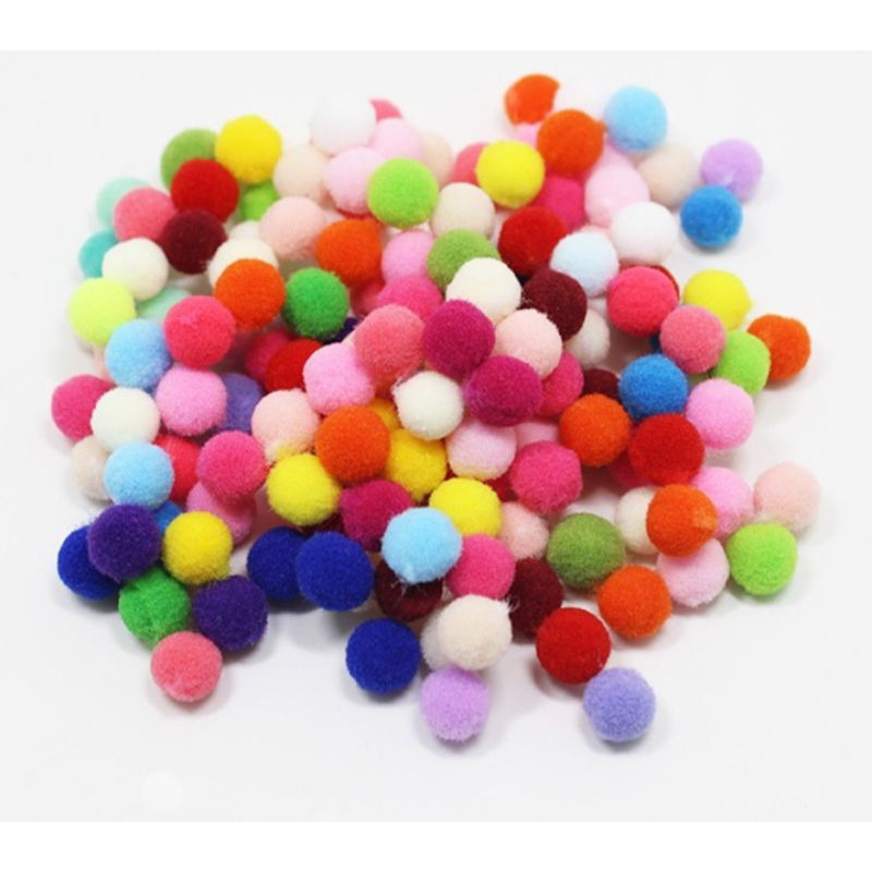 Colourful Small Pom Pom Balls / Fluffy Balls | Shopee Malaysia