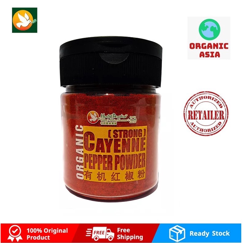 Health Paradise Organic Cayenne Pepper Powder (Strong) 130gm (bottle