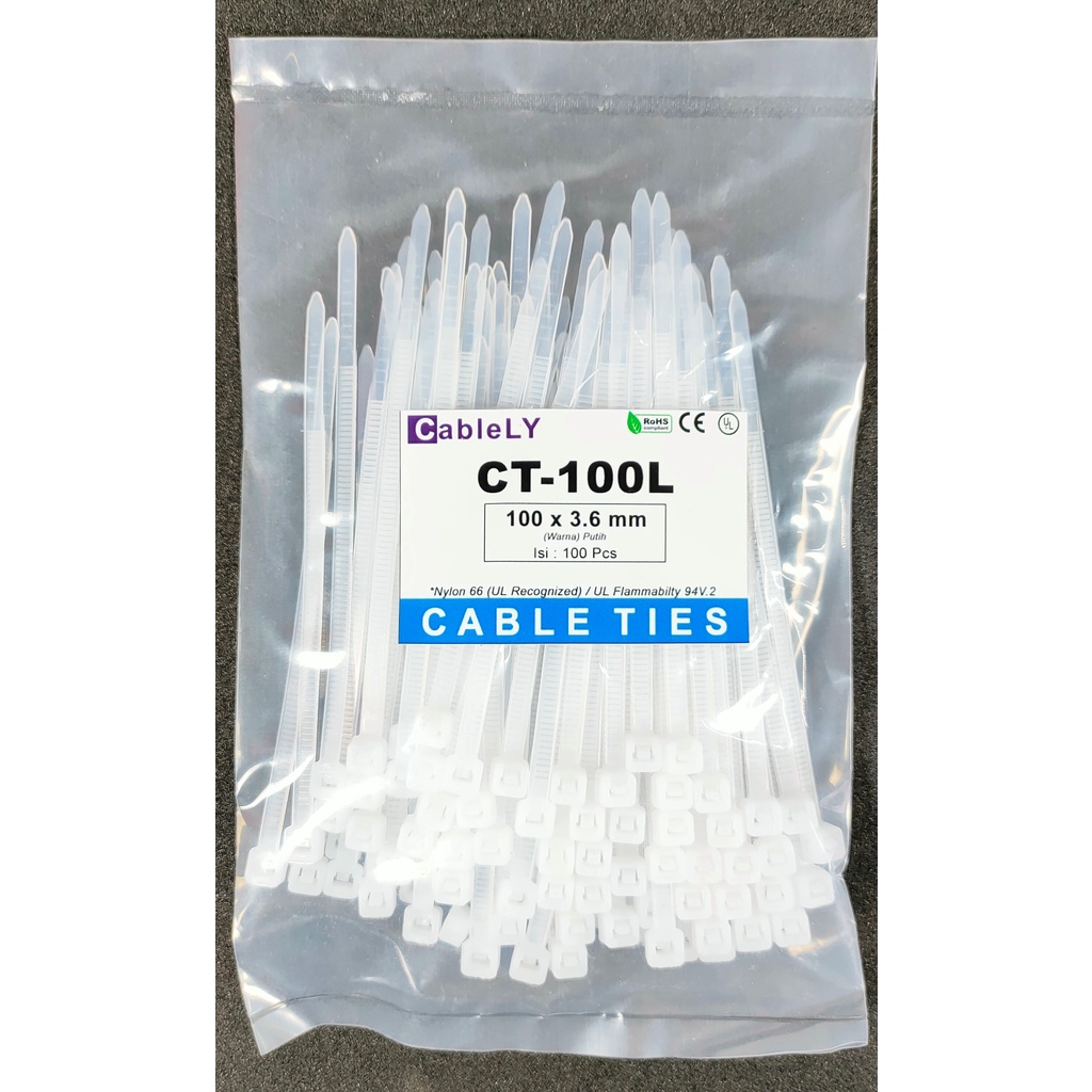 Cable Ties | Tis Cable Rope 100 mm x 3.6mm (100 pcs) | Shopee Malaysia