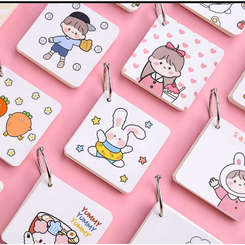 Memo Plain Paper Cute Cartoon Boy Girl Notepad Note Book Reminder Hard ...