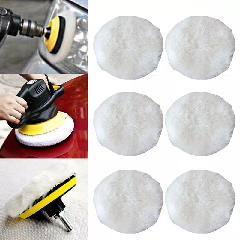 1Pc 3/4/5/6/7 Inch Buffer Artificial Magic Wool Polisher / Polishing