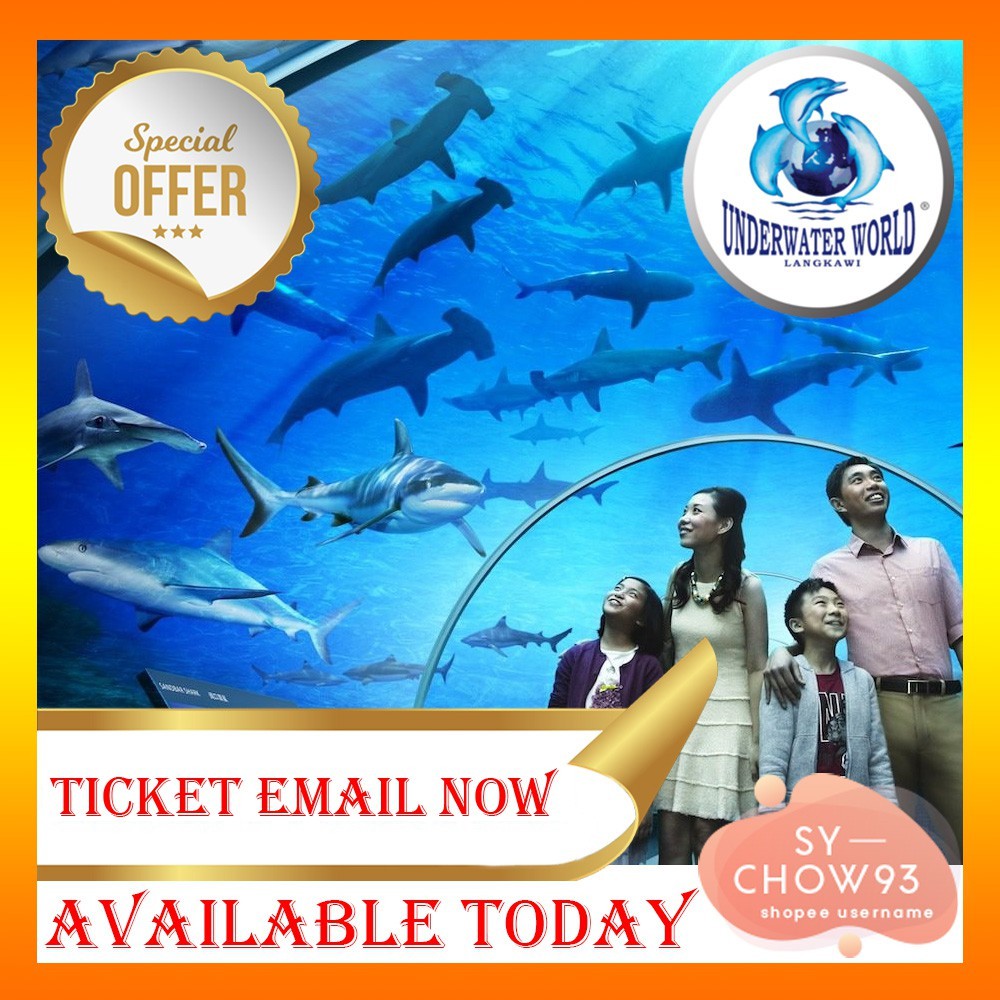 Underwater World Langkawi Ticket Open Ticket Shopee Malaysia